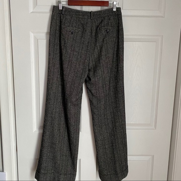 ANNE KLEIN TWEED WIDE LEG CUFFED PANT - Picture 7 of 11